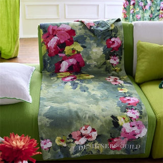 Emerald Floral Throw