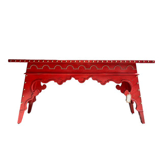 Red Console Table