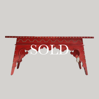 SOLD - Red Console Table