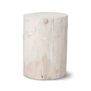 White Stump Accent Table